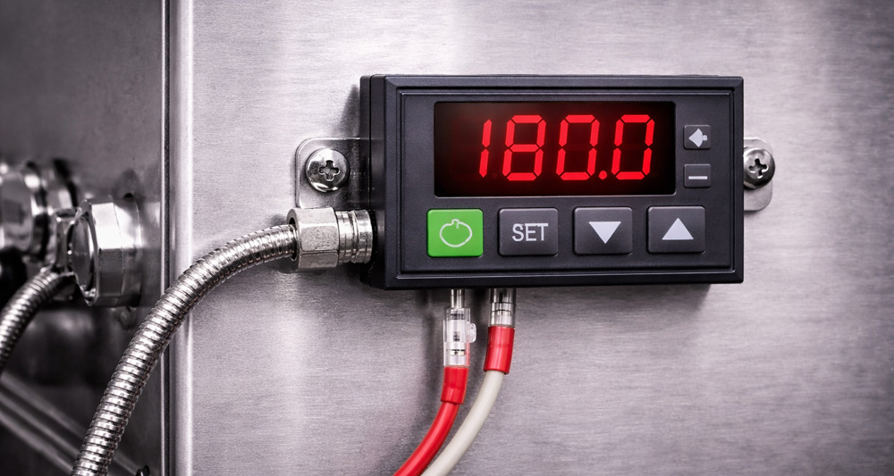 Control de temperatura industrial para regulación térmica en equipos de calor
