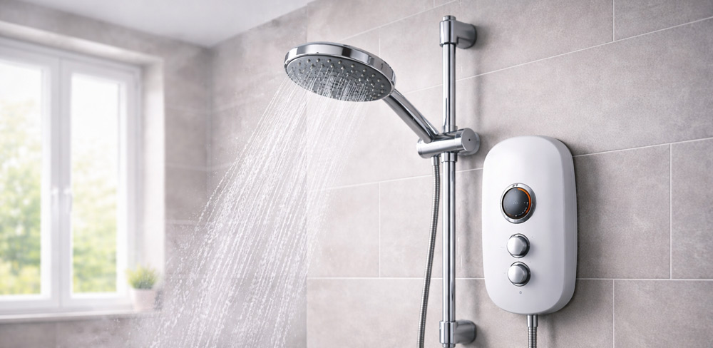Ducha eléctrica moderna que ofrece mayor confort térmico y eficiencia energética
