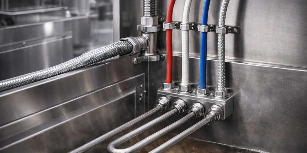 Instalación correcta de cables eléctricos de alta temperatura en equipos industriales